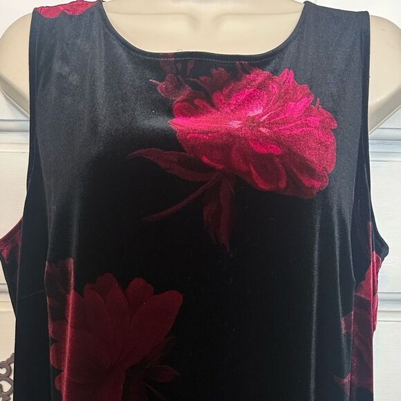 Vintage Velvet Floral Dress‎ - Picture 6 of 16